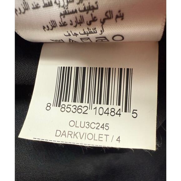 BCBGeneration Womens Maxi Skirt Sz 4 Purple Abstract Print Lined Long Boho Flowy - Picture 4 of 9